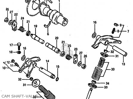 CAM SHAFT-VALVE - DR600R1989 (K)