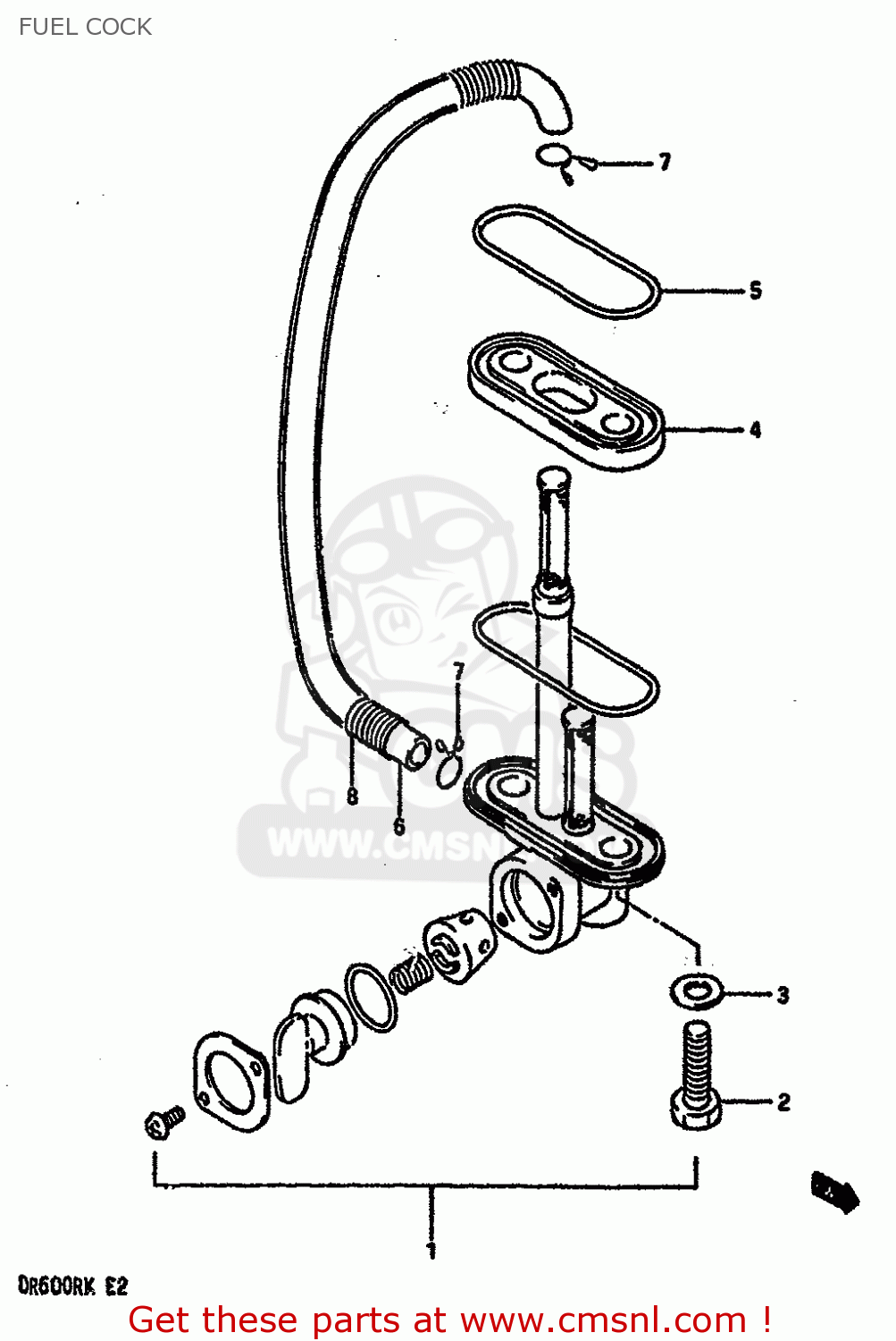 FUEL COCK DR600RU 1987 (H)