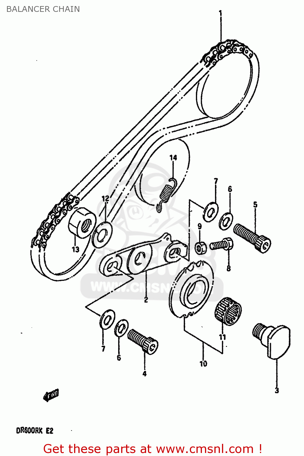 BALANCER CHAIN DR600RU 1987 (H)