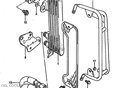 OIL COOLER - DR600RU 1987 (H)
