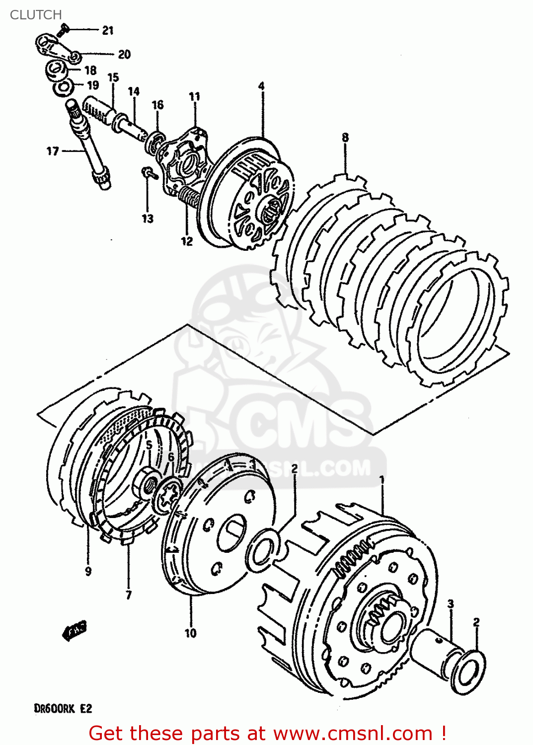 CLUTCH DR600RU 1988 (J)