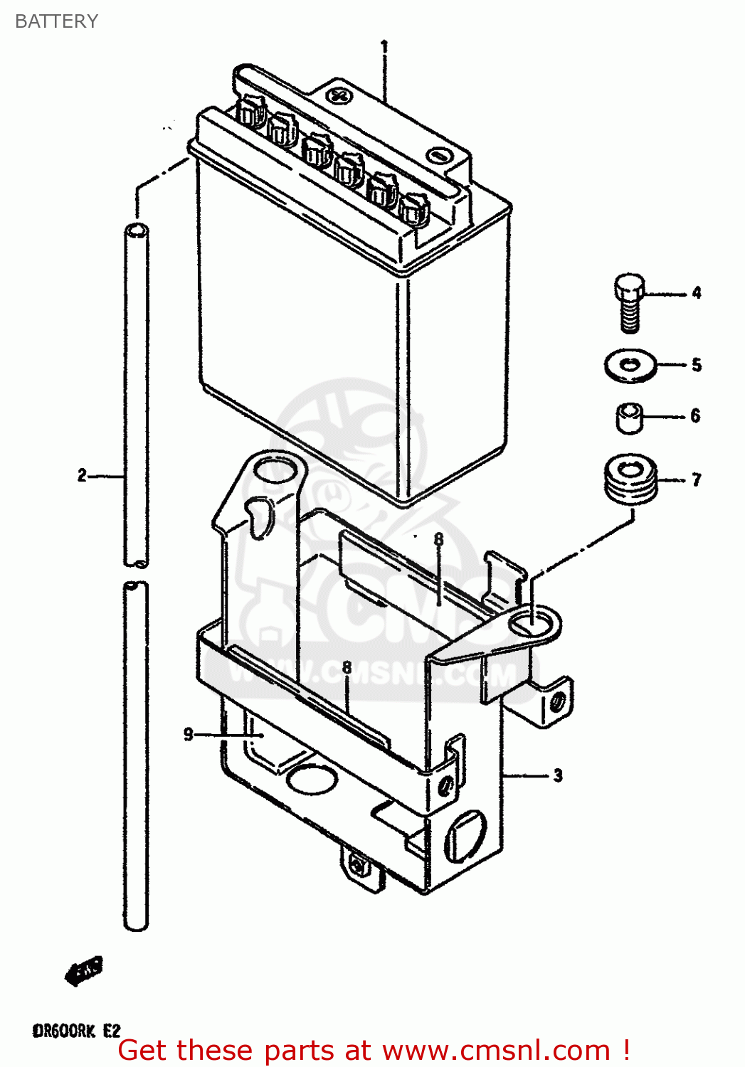BATTERY DR600RU 1988 (J)