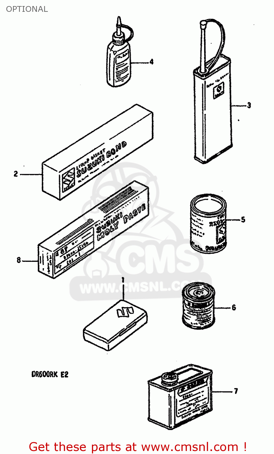 OPTIONAL DR600RU 1988 (J)