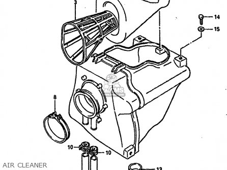 AIR CLEANER - DR600RU 1988 (J)