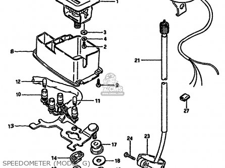 SPEEDOMETER (MODEL G) - DR600RU 1988 (J)