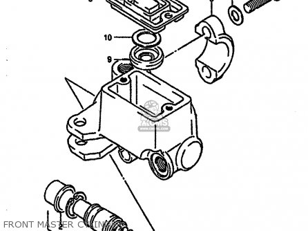 FRONT MASTER CYLINDER - DR600RU 1988 (J)