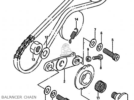 BALANCER CHAIN - DR600RU 1988 (J)