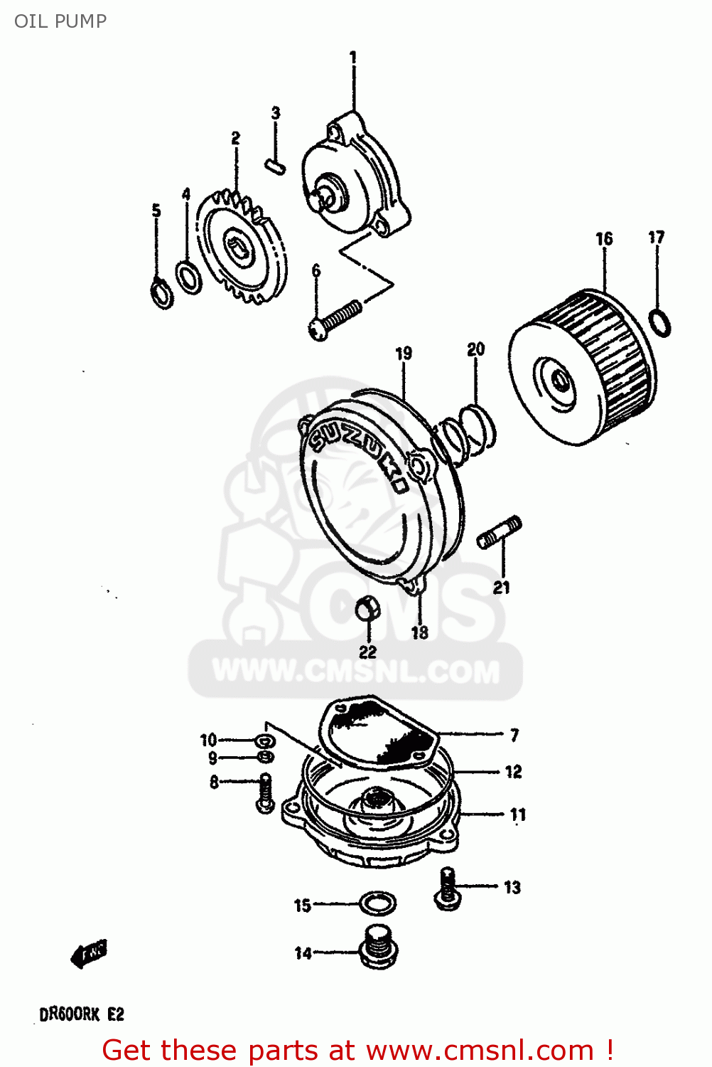 OIL PUMP DR600RU 1989 (K)