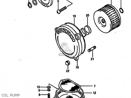 OIL PUMP - DR600RU 1989 (K)