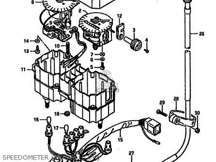 SPEEDOMETER (MODEL H/J/K) - DR600RU 1989 (K)