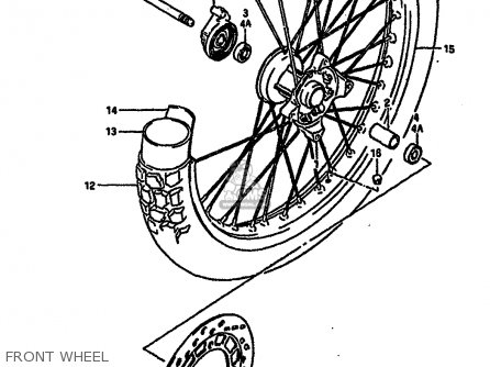 FRONT WHEEL - DR600RU 1989 (K)