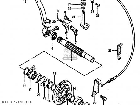 KICK STARTER - DR600S 1985 (F) (E01 E02 E04 E06 E15 E16 E17 E18 E21 E22 E24 E25