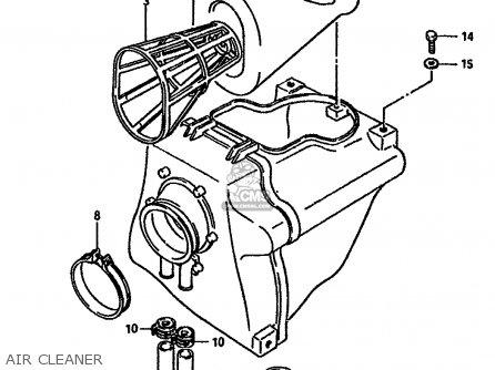 AIR CLEANER - DR600S 1986 (G) (E01 E02 E04 E15 E16 E17 E18 E21 E22 E24 E25 E34
