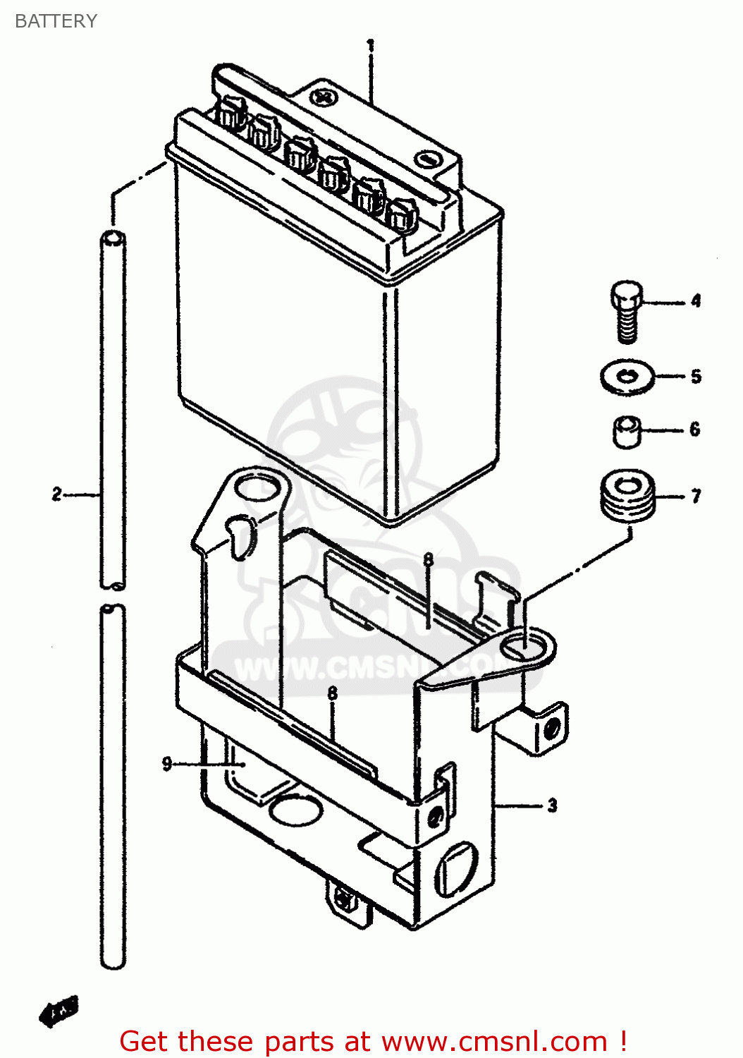 BATTERY DR600S 1988 (J) (E02 E04 E15 E16 E17 E18 E21 E22 E34 E53)