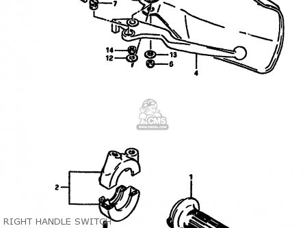 RIGHT HANDLE SWITCH - DR600S 1988 (J) (E02 E04 E15 E16 E17 E18 E21 E22 E34 E53)
