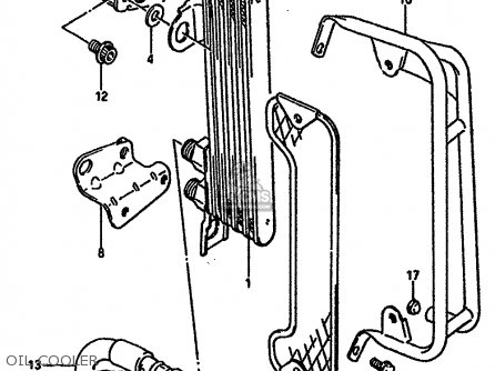 OIL COOLER - DR600SU 1985 (F) GERMANY (E22)