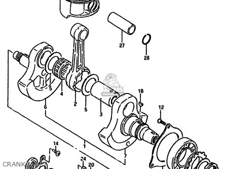 CRANKSHAFT - DR600SU 1985 (F) GERMANY (E22)