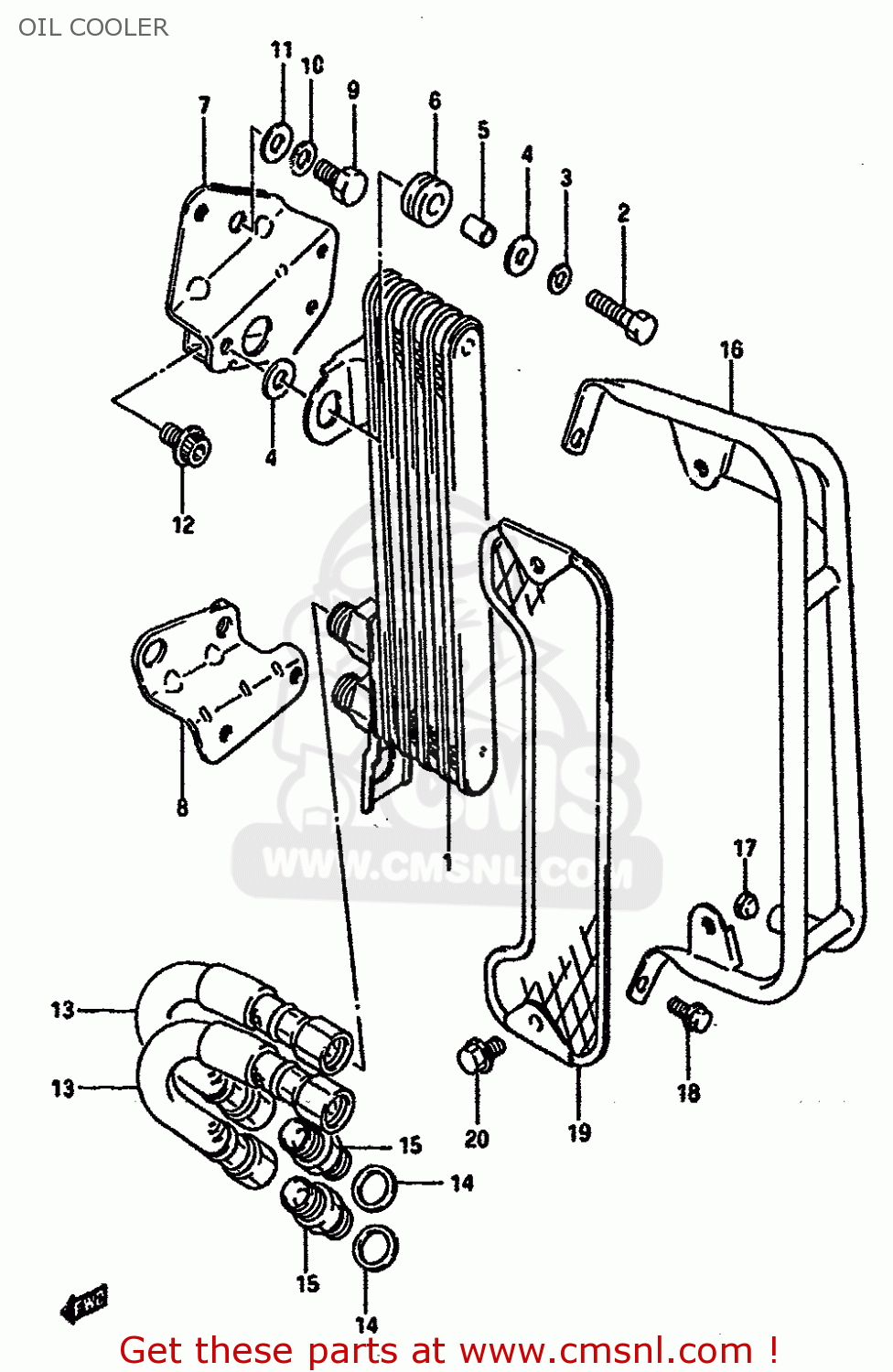 OIL COOLER DR600SU 1986 (G) GERMANY (E22)