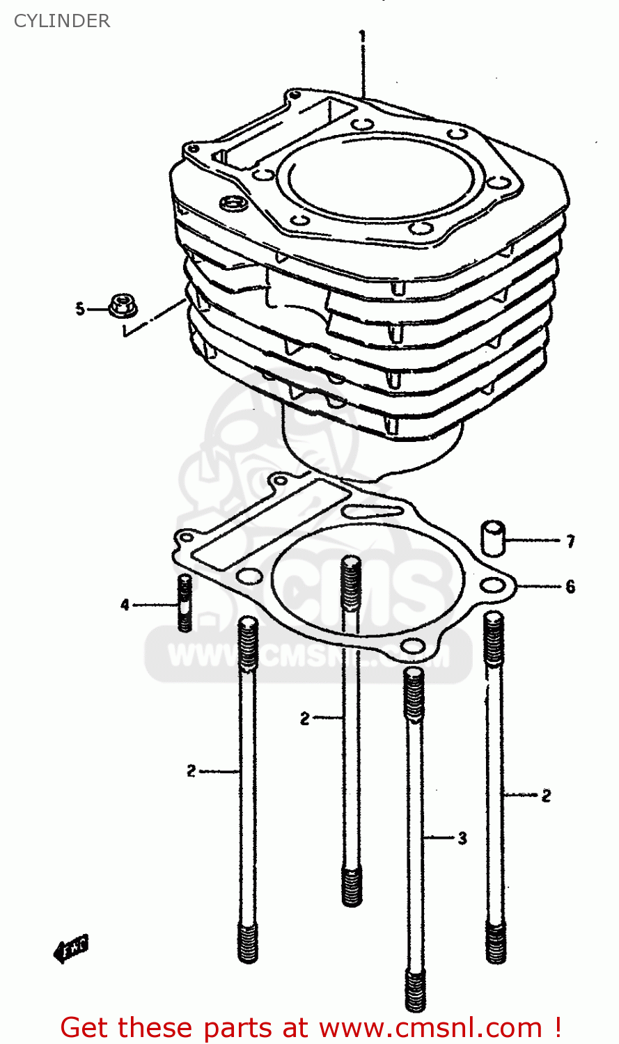 CYLINDER DR600SU 1986 (G) GERMANY (E22)