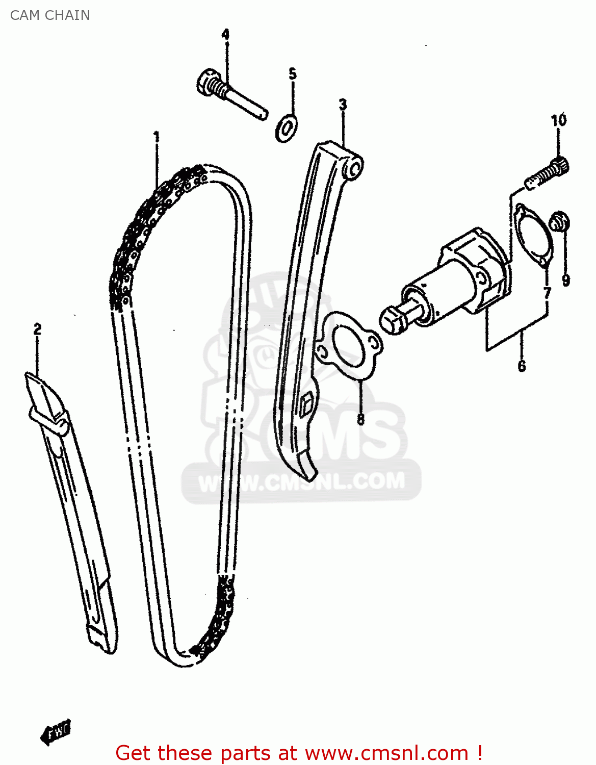 CAM CHAIN DR600SU 1986 (G) GERMANY (E22)