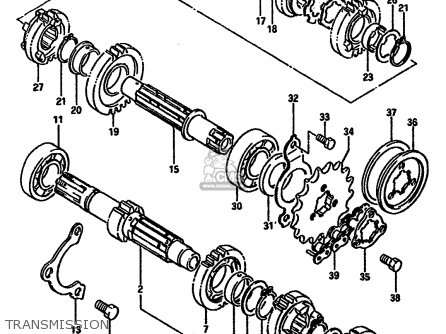 TRANSMISSION - DR600SU 1986 (G) GERMANY (E22)