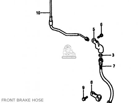 FRONT BRAKE HOSE - DR600SU 1986 (G) GERMANY (E22)