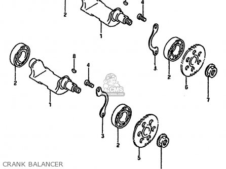 CRANK BALANCER - DR600SU 1986 (G) GERMANY (E22)