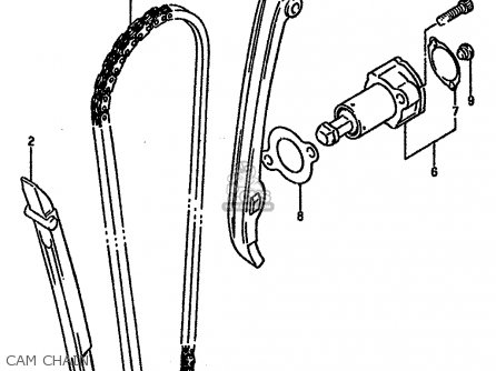 CAM CHAIN - DR600SU 1986 (G) GERMANY (E22)
