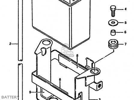 BATTERY - DR600SU 1987 (H) GERMANY (E22)