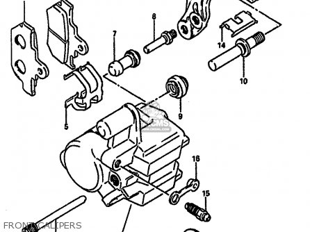 FRONT CALIPERS - DR600SU 1988 (J) GERMANY (E22)