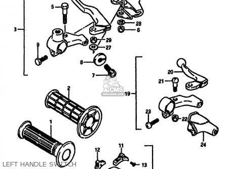 LEFT HANDLE SWITCH - DR600SU 1989 (K) GERMANY (E22)