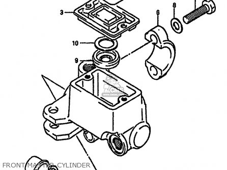 FRONT MASTER CYLINDER - DR600SU 1989 (K) GERMANY (E22)