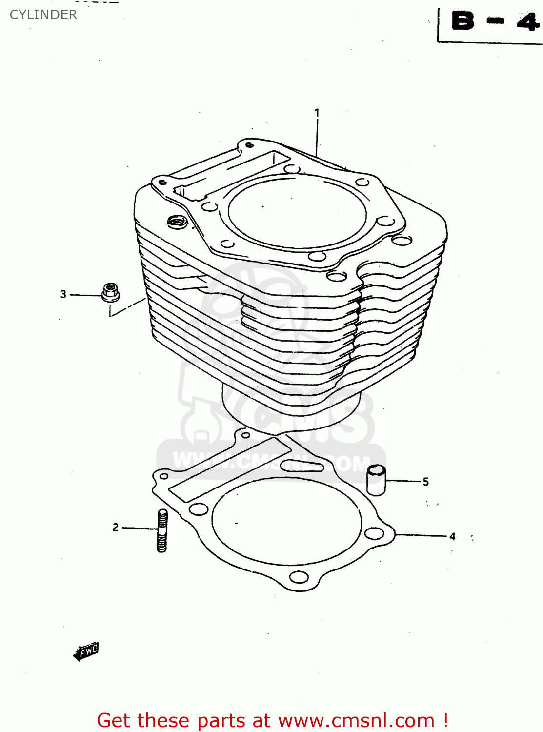 CYLINDER DR650R 1990 (L) (E2 E4 E15 E16 E17 E18 E21 E22 E24 E25 E34 E39 E