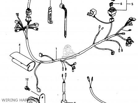 WIRING HARNESS - DR650R 1990 (L) (E2 E4 E15 E16 E17 E18 E21 E22 E24 E25 E34 E39 E