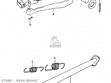 STAND - REAR BRAKE - DR650R 1990 (L) (E2 E4 E15 E16 E17 E18 E21 E22 E24 E25 E34 E39 E