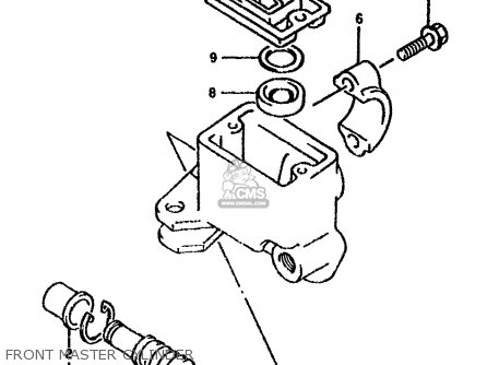 FRONT MASTER CYLINDER - DR650R 1992 (N) (E02 E04 E17 E18 E21 E22 E24 E34 E53)