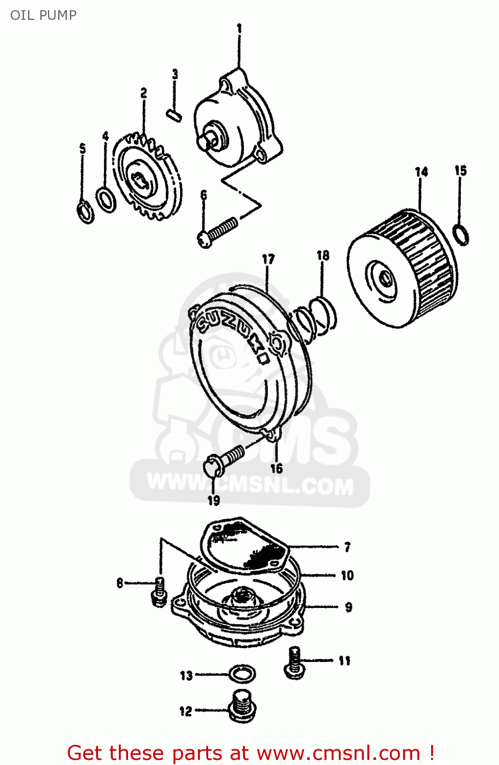 OIL PUMP DR650R 1993 (P) (E04 E17 E18 E21 E22 E24 E34 E53)