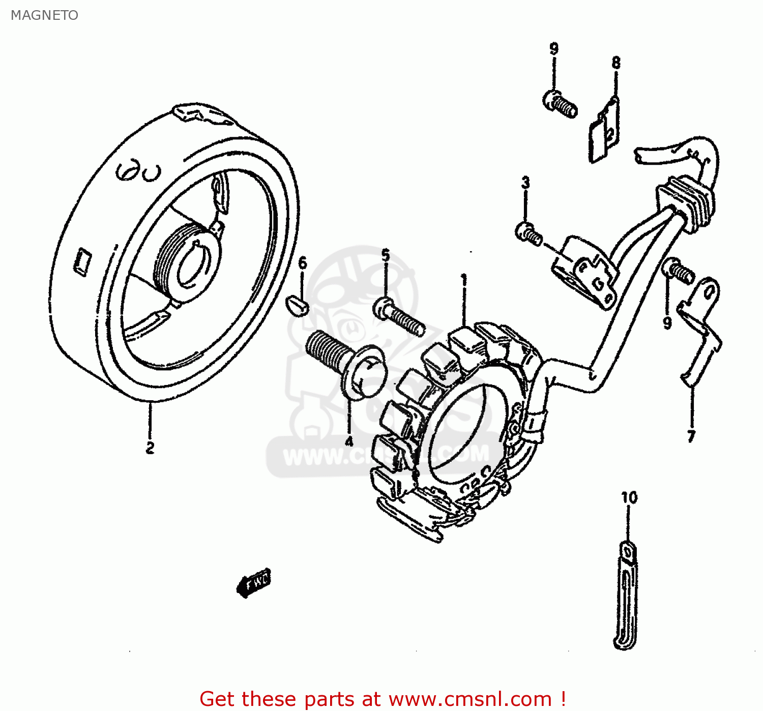 MAGNETO DR650R 1993 (P) (E04 E17 E18 E21 E22 E24 E34 E53)