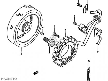 MAGNETO - DR650R 1993 (P) (E04 E17 E18 E21 E22 E24 E34 E53)