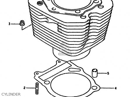 CYLINDER - DR650R 1993 (P) (E04 E17 E18 E21 E22 E24 E34 E53)