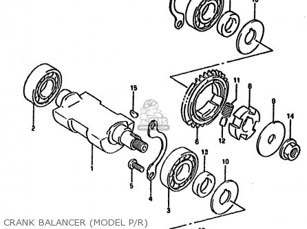 CRANK BALANCER (MODEL P/R) - DR650R 1993 (P) (E04 E17 E18 E21 E22 E24 E34 E53)