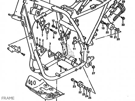 FRAME - DR650R 1994 (R) (E04 E21 E22 E53)