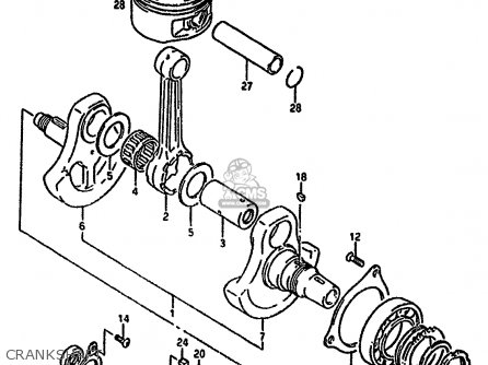 CRANKSHAFT - DR650R 1994 (R) (E04 E21 E22 E53)