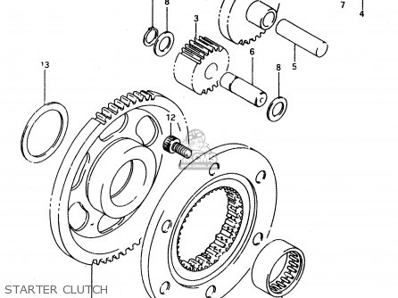STARTER CLUTCH - DR650RE 1994 (R) (E02 E04 E17 E18)
