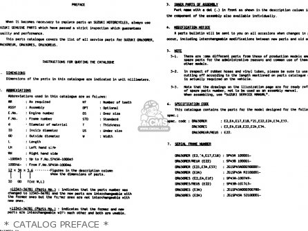 * CATALOG PREFACE * - DR650RE 1994 (R) (E02 E04 E17 E18)