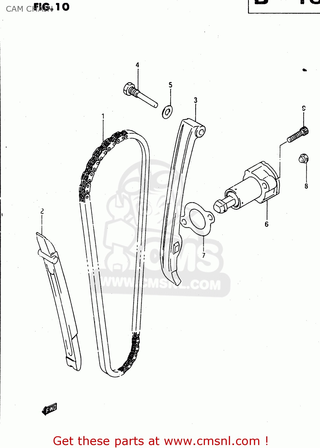 CAM CHAIN DR650RE 1995 (S) (E02 E04 E18)