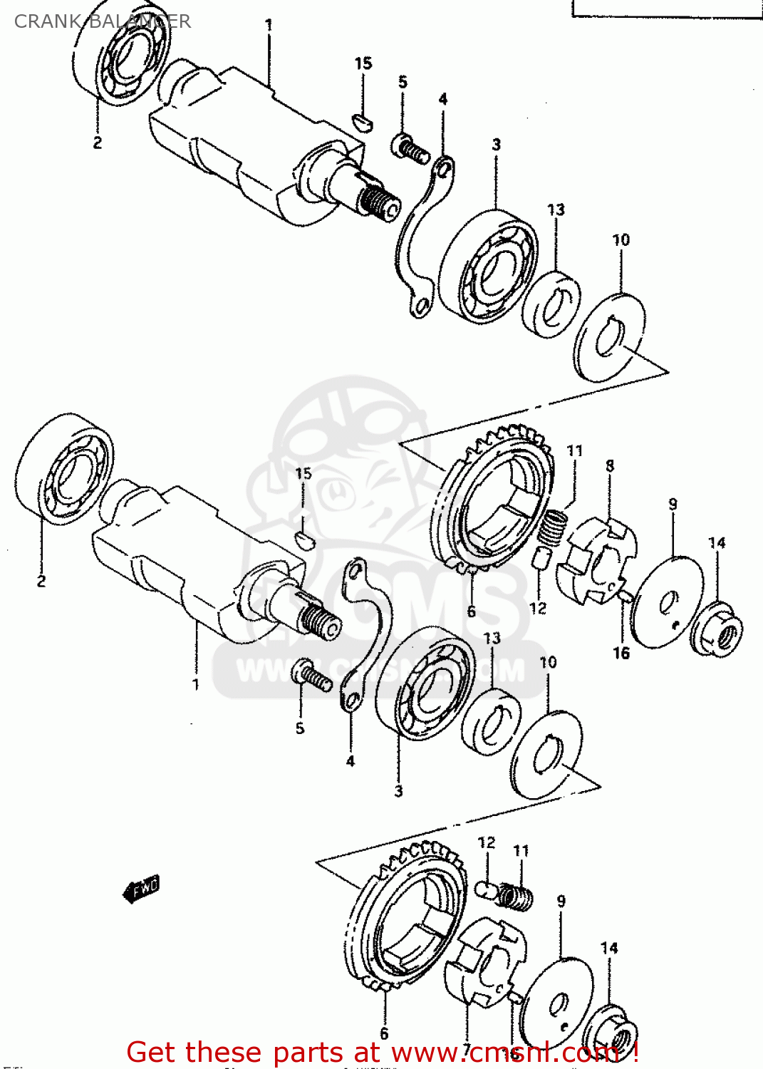CRANK BALANCER DR650RE 1995 (S) (E02 E04 E18)