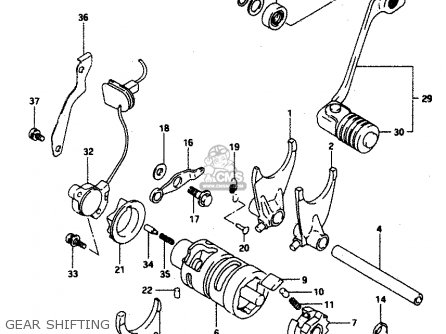 GEAR SHIFTING - DR650RE 1995 (S) (E02 E04 E18)