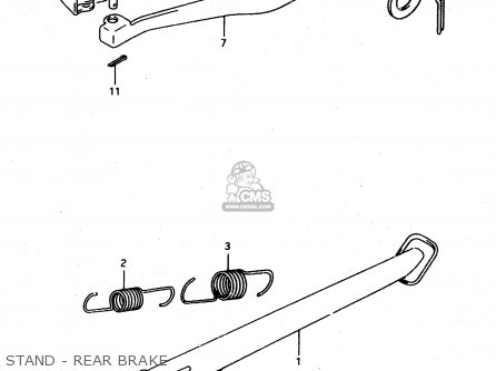STAND - REAR BRAKE - DR650RE 1995 (S) (E02 E04 E18)
