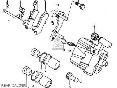 REAR CALIPER - DR650RE 1995 (S) (E02 E04 E18)